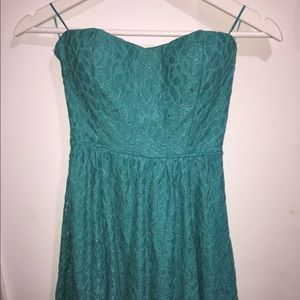 Teal Lace Dress